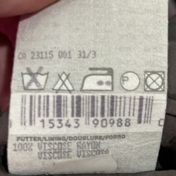 HUGO Boss suit jacket sports coat nails head browns blues 100% virgin wool sz 40 - Picture 6 of 13